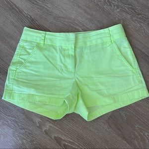 Jcrew Neon Yellow Chino Shorts